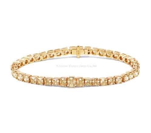 yellow moissanite bracelet